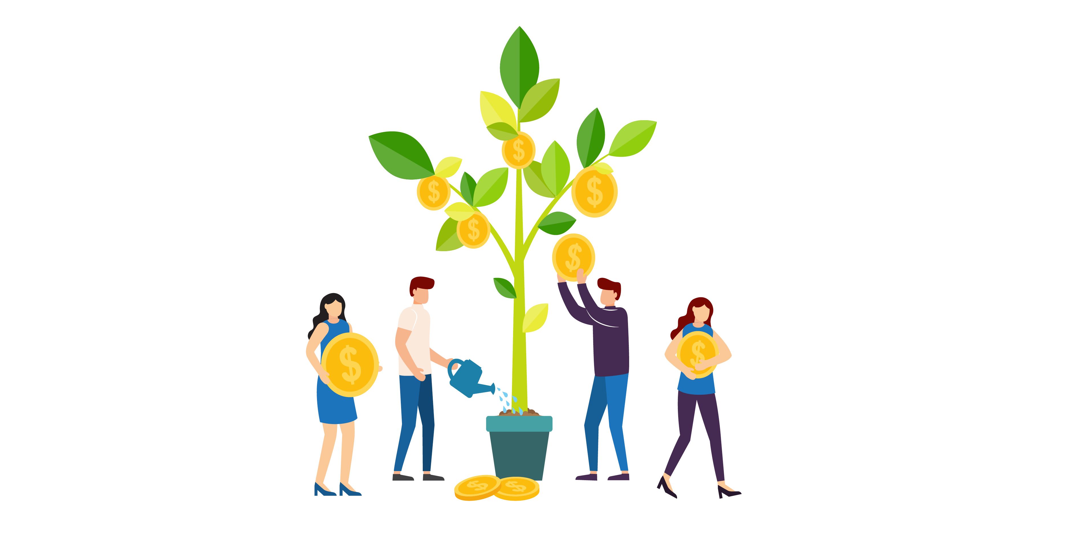 People grow money on a tree.